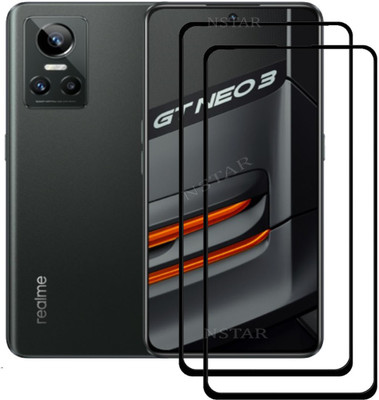 NSTAR Edge To Edge Tempered Glass for realme GT NEO 3, Realme GT NEO 3(Pack of 2)