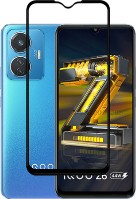 AKSHUD Edge To Edge Tempered Glass for IQOO Z6 5G, IQOO Z6 5G, Vivo IQOO Z6 5G(Pack of 1)