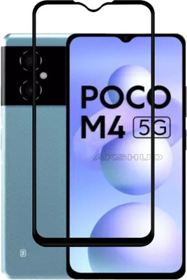 AKSHUD Edge To Edge Tempered Glass for POCO M4 5G(Pack of 1)