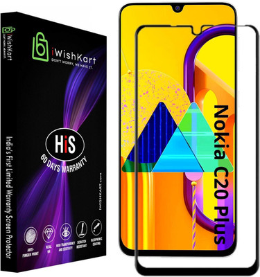 iWishKart Edge To Edge Tempered Glass for Nokia C20 Plus(Pack of 1)