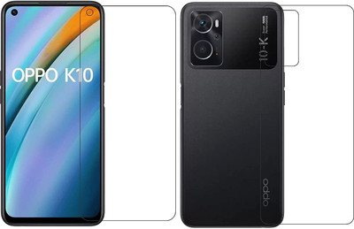 4 YARDS Front and Back Tempered Glass for OPPO K10(Pack of 1)