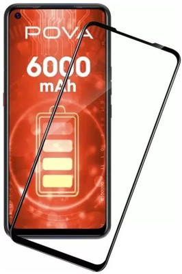 HUGSY Tempered Glass Guard for Tecno Pova(Pack of 1)
