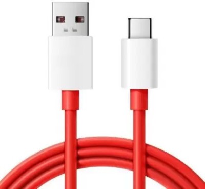 Flipkart SmartBuy USB Type C Cable 8 A 0.99 m Silver Wrap 1 m OEM 65W-10W/6.5A VOOC/WARP/DASH/DASH/SUPERVOOC/SUPERDART CHARGER CABLE(Compatible with oppo,realme,narzo,oneplus,vivo,iqoo,samsung,motorola,mi,redmi,poco, Red, White, One Cable)