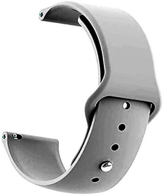BLACK LOVIES 20MM SOFT SILICON BELT Smart Watch Strap(Grey)