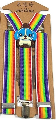 FASHIONIO Y- Back Suspenders for Boys(Multicolor)