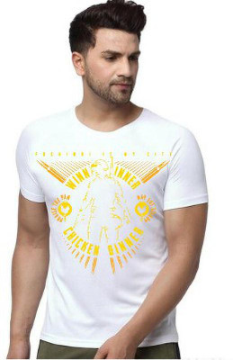 Zenloop Styles Solid Men Round Neck White T-Shirt