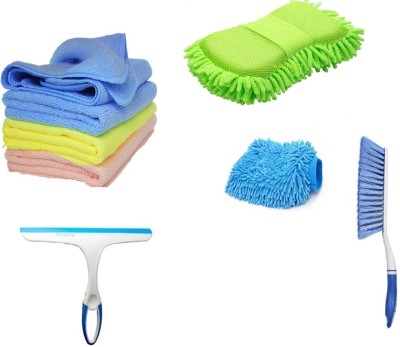 Winberg Microfiber, Plastic Vehicle Washing  Duster(Pack Of 8, 250 GSM)