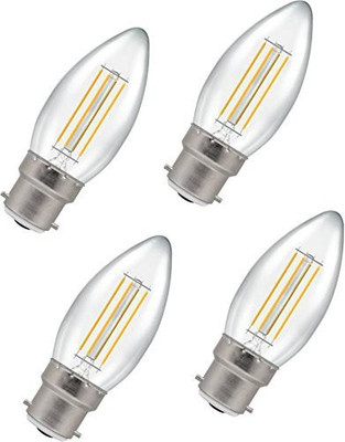 ZOREZA 4 W Basic Capsule B22 LED Bulb(Yellow, Pack of 4)