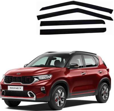 KRISHNA AUTO For Non-convertibles Front, Rear Wind Deflector(Tinted Kia Sonet)