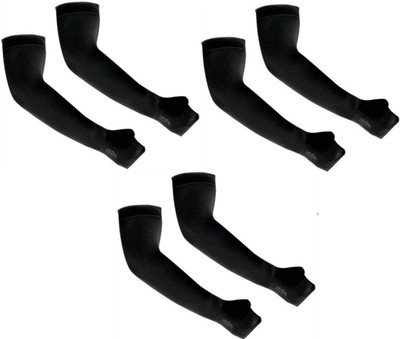 En ligne Nylon Arm Sleeve For Men & Women(Free, Black)