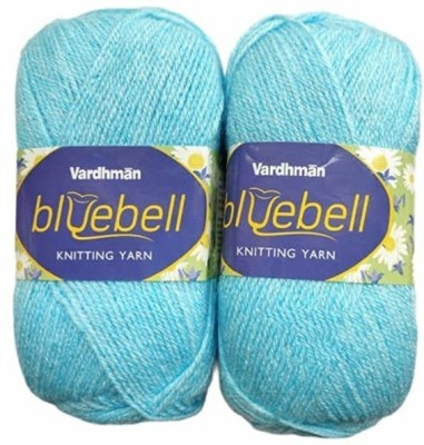 JEFFY Vardhman Bluebell Hand Knitting Wool & Art Craft Yarn, Shade - 6, 300gm