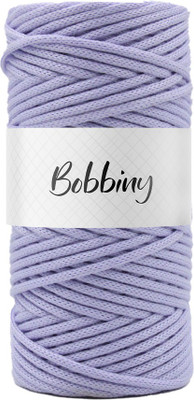 Bobbiny Crochet Macrame Cotton Nylon Cord Thread 3mm 50 Meters for Macrame Light Purple.