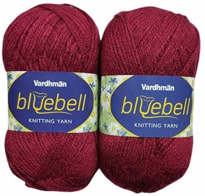 JEFFY Vardhman Bluebell Hand Knitting Wool & Art Craft Yarn, Shade - 56, 400gm