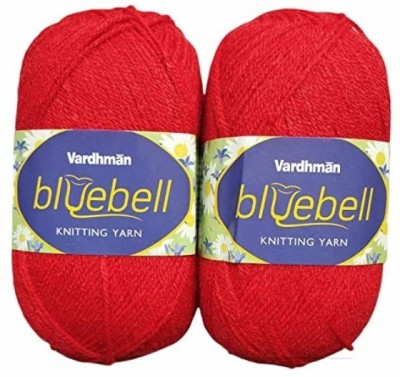 JEFFY Vardhman Bluebell Hand Knitting Wool & Art Craft Yarn, Shade - 37, 600gm