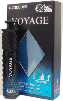 Manasik VOYAGE Alcohol - Free Concentrated Attar Roll On 6ml . Floral Attar(Floral)
