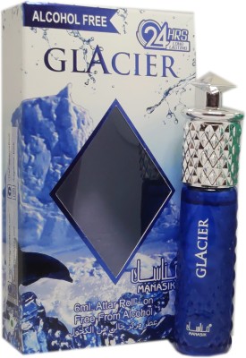Manasik GLACIER Alcohol - Free Concentrated Attar Roll On 6ml . Floral Attar(Floral)