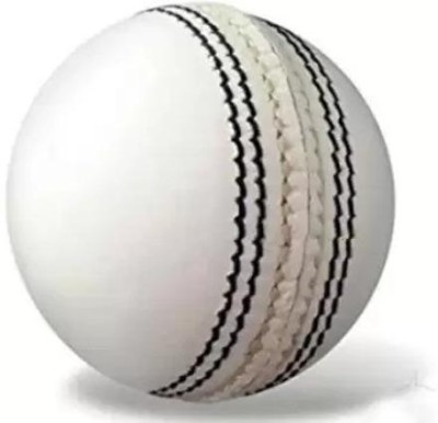 HHS SPORTS Cricket white Leather Cricket Synthetic Cricket Leather Ball(Pack of 1, White)