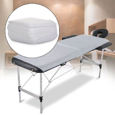 Linenovation 25 TC Polycotton Single Solid Flat Bedsheet(Pack of 15, White)