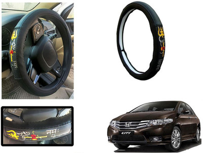Shop Buy Steering Cover For Honda Universal For Car(Black, Leather)