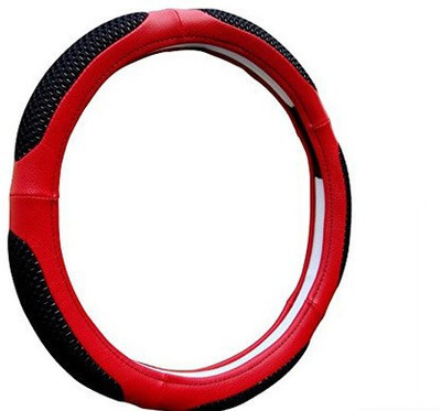 Shop Buy Steering Cover For Maruti Universal For Car(Black & Red, Leather)