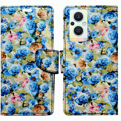 Realgo Flip Cover for Oppo F21 Pro 5G(Blue, Pack of: 1)