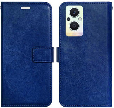 Realgo Flip Cover for Oppo F21 Pro 5G(Blue, Pack of: 1)