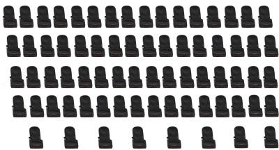 Creazione Production Black Clips Big Size and very long lasting | 72pcs clips in a packet Plastic Cloth Clips(Black Pack of 72)