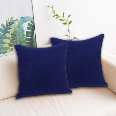 INDHOME LIFE Cotton Cushions & Pillows Cover(Pack of 2, 40 cm*40 cm, Light Blue)