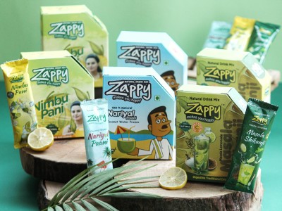 Zappy Coconut Water Premix (15) +Nimbu Paani Premix (15) +Masala Shikanji Premix (15)(45 x 17.33 ml)