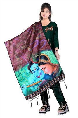 MAHADEV ENTERPRISE Silk Blend Polka Print Women Dupatta