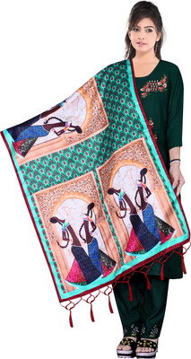 MAHADEV ENTERPRISE Silk Blend Polka Print Women Dupatta