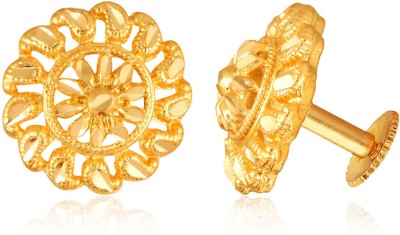 VIVASTRI Vivastri Beautiful & Elegant Golden Stud Earrings For Women And Girls Alloy Stud Earring