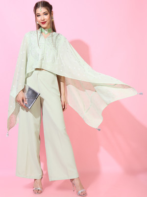 Vishudh Women Ethnic Top Pant Set