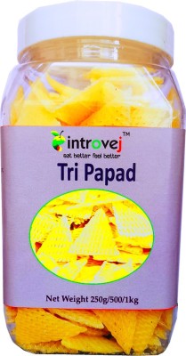 INTROVEJ Tri Shape Fryms 500gm Fryums 500 g