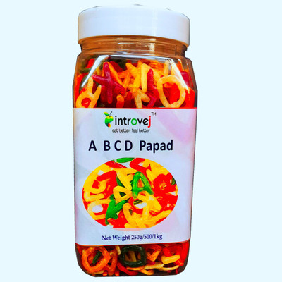 INTROVEJ ABCD Fryms 250gm in Pet jar Fryums(250 g)