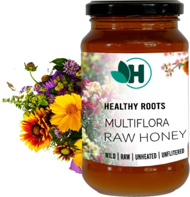 Healthy Roots Mutiflora Honey 1Kg Organic Raw Unprocessed ( Pure & Natural )(1 kg)