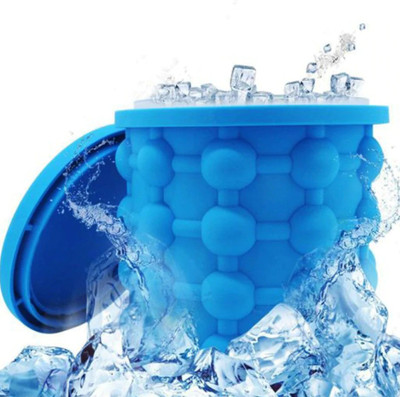 shah incorporation 1 L Silicone A ICE CUBE MAKER USED FOR MAKING ICE’S AT HOME AND ANYWHERE EASILY Ice Bucket(Blue)