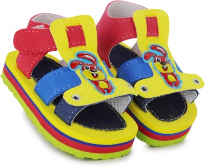 Neska Moda Boys & Girls Velcro Strappy Sandals(Multicolor)