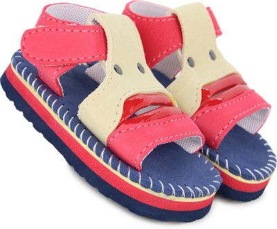 Neska Moda Boys & Girls Velcro Strappy Sandals(Blue , 18 - 24 Months)