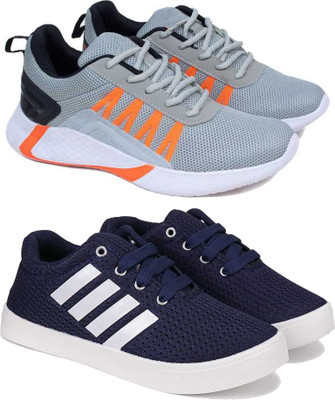 BERSACHE Boys Lace Running Shoes(Multicolor, 10.5-11 Year)