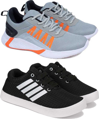 BERSACHE Boys Lace Running Shoes(Multicolor, 8.5-9 Year)