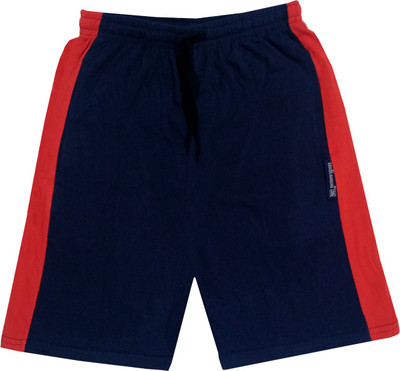 Indistar Short For Boys Casual Colorblock Pure Cotton(Blue, Pack of 1)