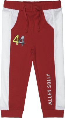 Allen Solly Track Pant For Baby Boys(Maroon, Pack of 1)