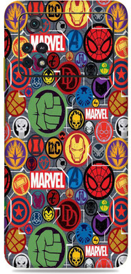 Gizmo Wraps Xiaomi Poco M4 Pro 4g, Marvel Logos Mobile Skin(Multicolor)