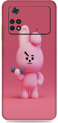 Gizmo Wraps Xiaomi Poco M4 Pro 4g, Pink Teddy Mobile Skin(Multicolor)