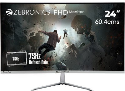 ZEBRONICS 24 inch Full HD VA Panel Wall Mountable Monitor (ZEB-A24FHD LED)(Response Time: 14 ms, 75 Hz Refresh Rate)
