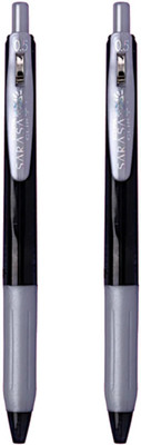 Zebra Sarasa Clip Decoshine 0.5mm Silver ink Gel Pen(Pack of 2, Ink Color - Silver)