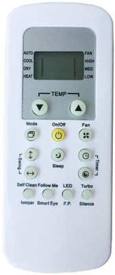 Piyush remote no 148 for split ac (IONISER,SMART EYE,F.P,SILENCE-BUTTONS) COMPATIBLE TO CARRIER SEND OLD REMOTE PHOTO WHATSAPP 9822247789 FOR VERIFICATION Remote Controller(White)