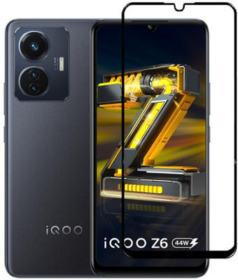 GLOBALCASE Edge To Edge Tempered Glass for IQOO Z6 5G(Pack of 1)