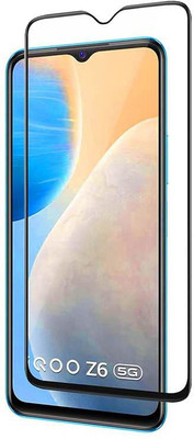 O2MG Edge To Edge Tempered Glass for IQOO Z6 5G(Pack of 1)